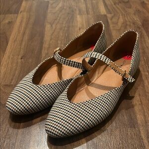 Lucky Brand Women's Houndstooth Mary Jane Flats